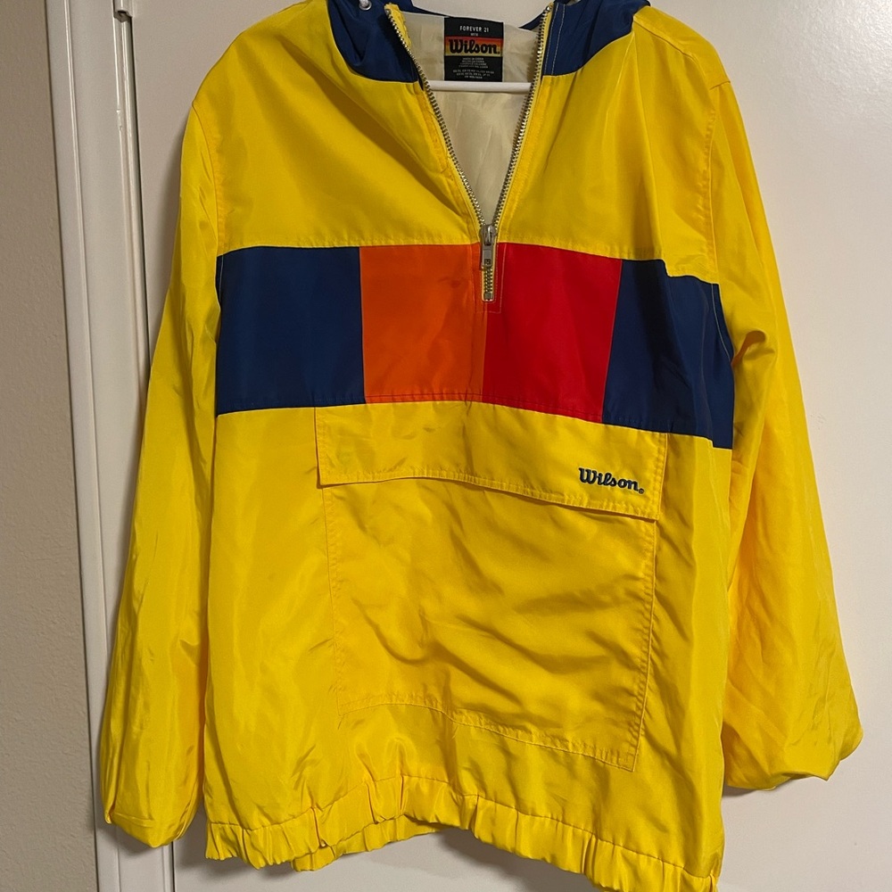 Wilson Yellow Windbreaker Jacket